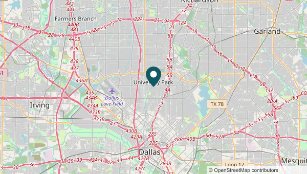 Service area map for University Park